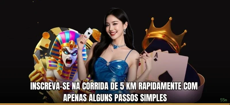 Imagem promocional da 55m mostrando a plataforma e suas vantagens